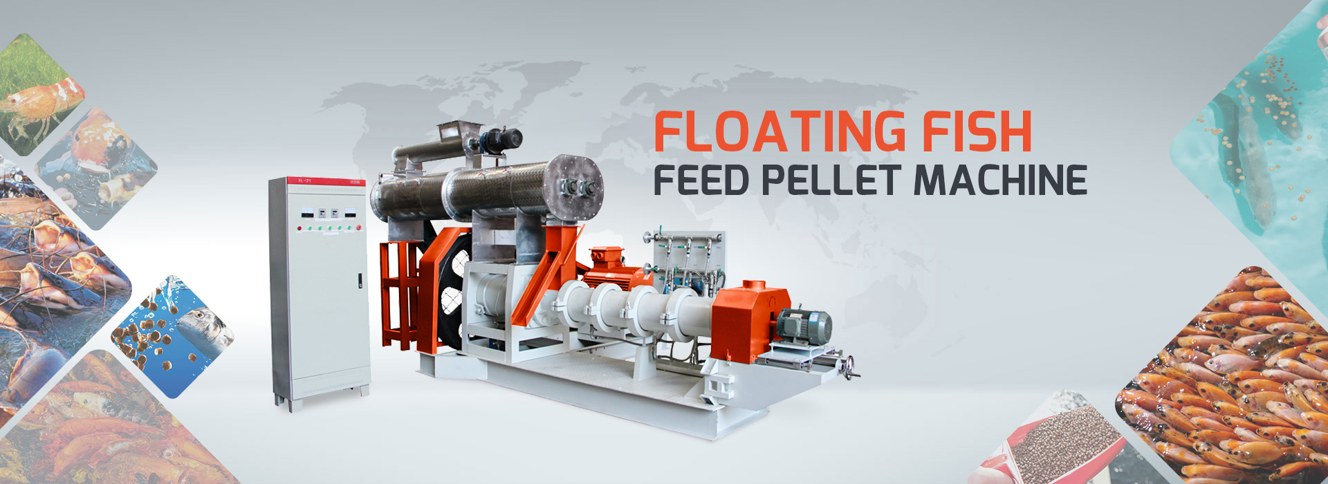 Floating fish feed extruder